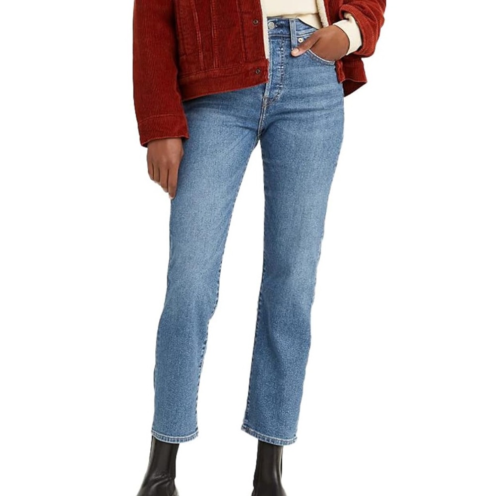 NWOT Levi’s Women’s Wedgie Straight Jeans Love In The Mist Sz‎ 24